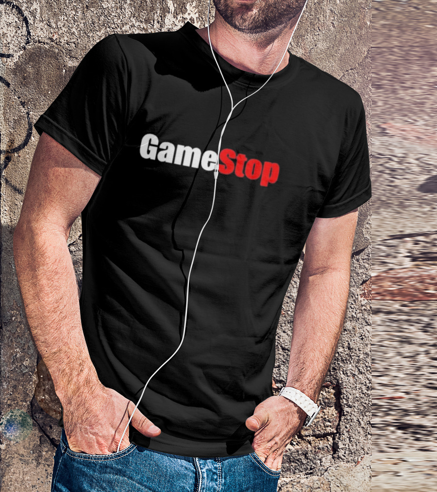 GameStop Classic Logo Black And Red Gaming T-Shirt