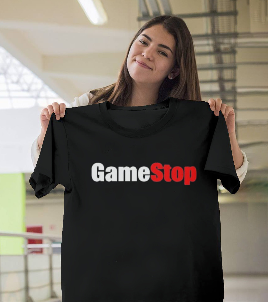 GameStop Classic Logo Black And Red Gaming T-Shirt