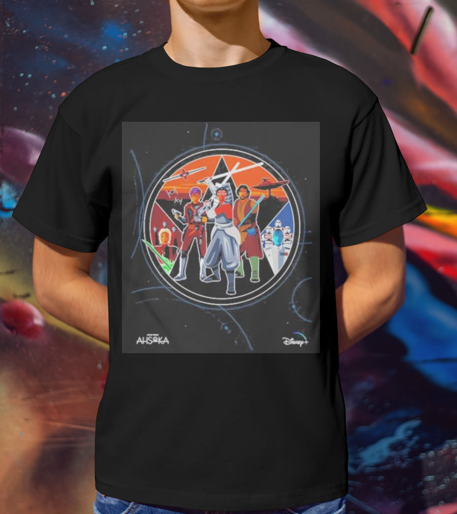 Ahsoka Episode 8 Characters And Starfighters Disney Plus T-Shirt