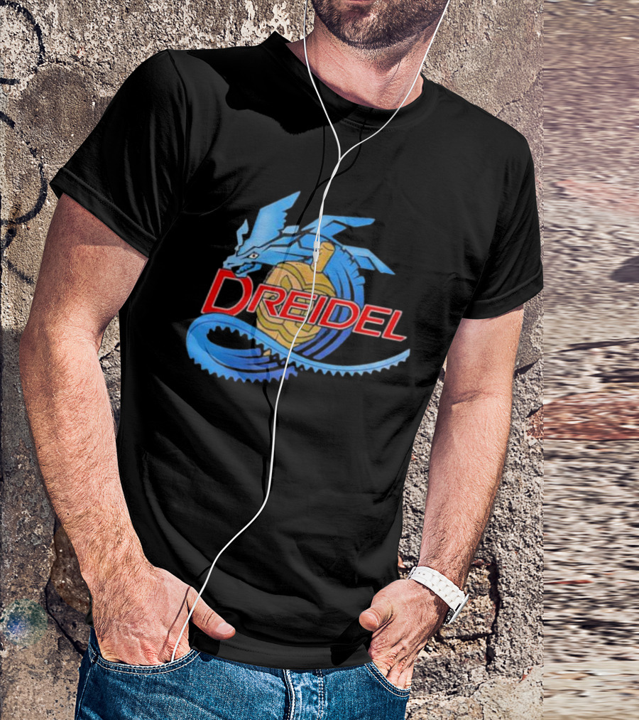 Dreidel Blue Dragon Fusion T-Shirt