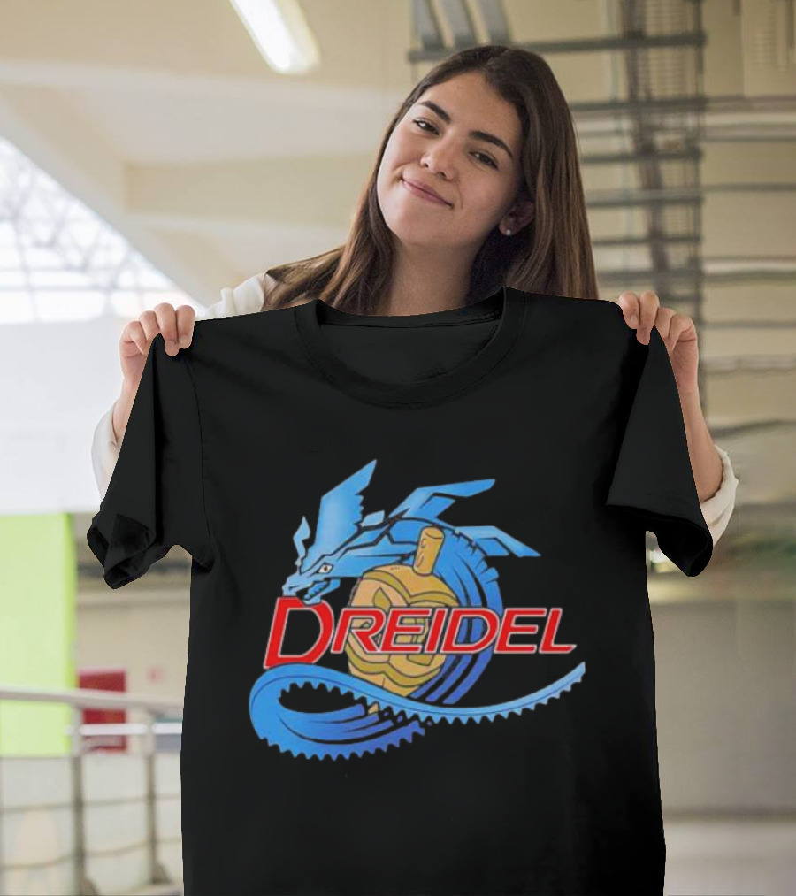 Dreidel Blue Dragon Fusion T-Shirt