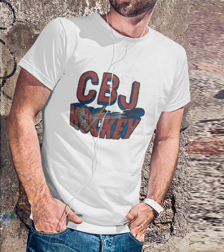CBJ Hockey Stick And Puck T-Shirt
