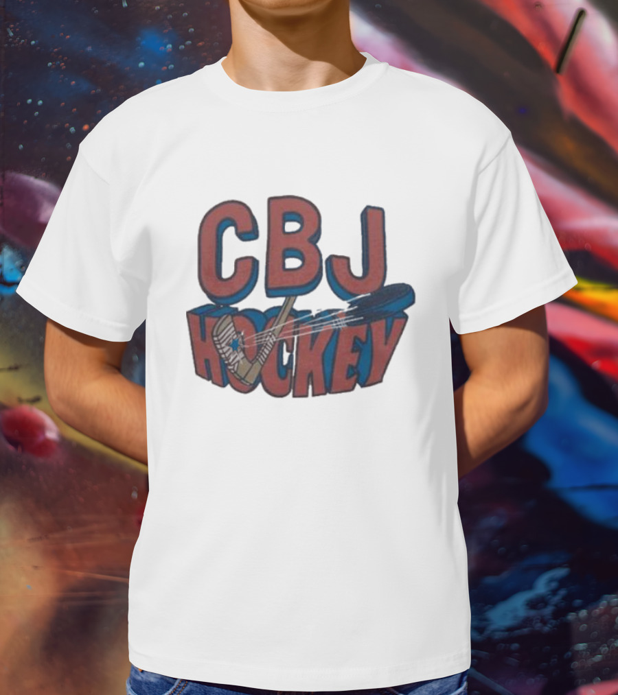 CBJ Hockey Stick And Puck T-Shirt
