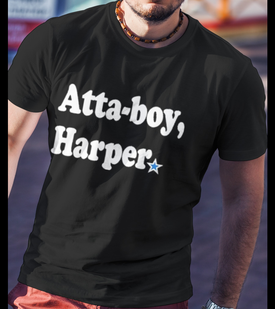 Atta-boy Blue Star Minimalist T-Shirt