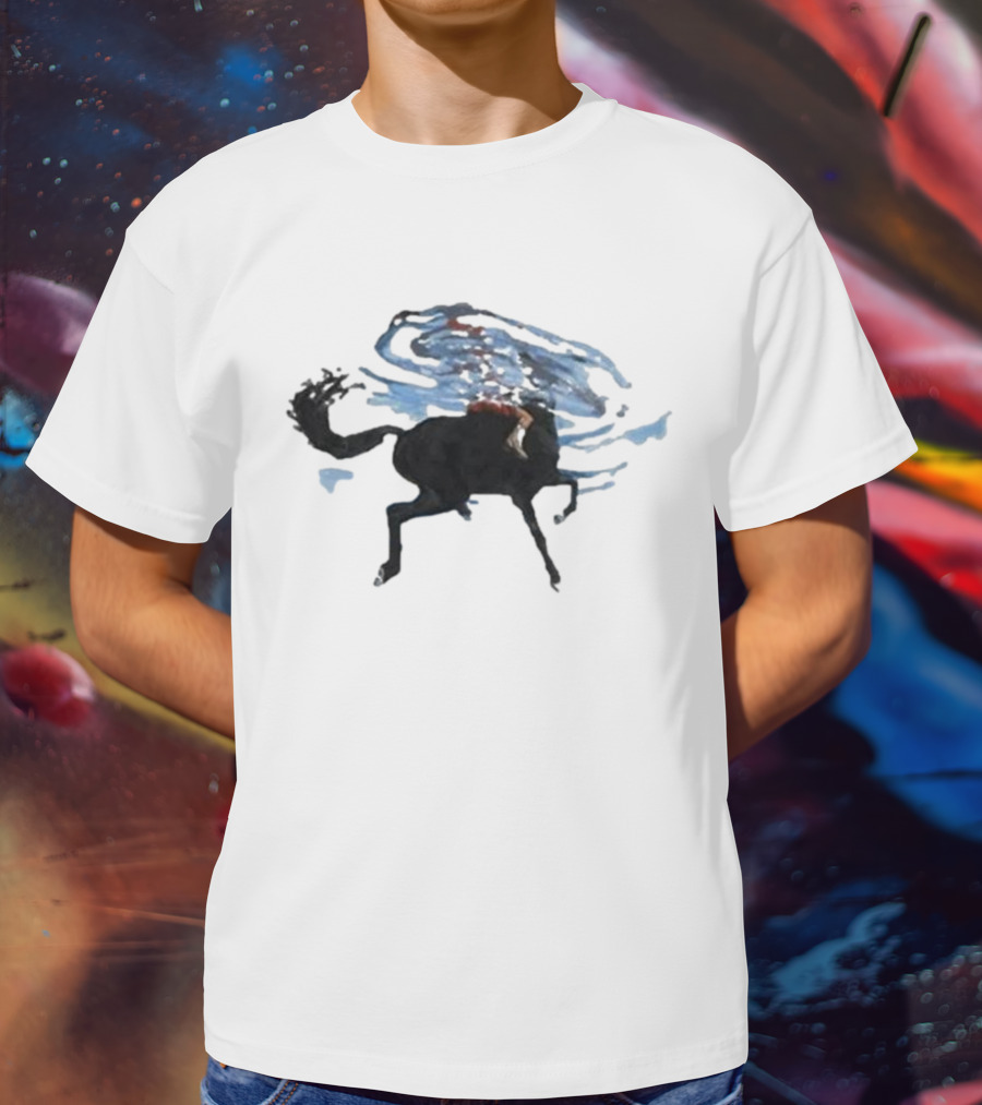 Badbunny Horse Underwater Scene T-Shirt