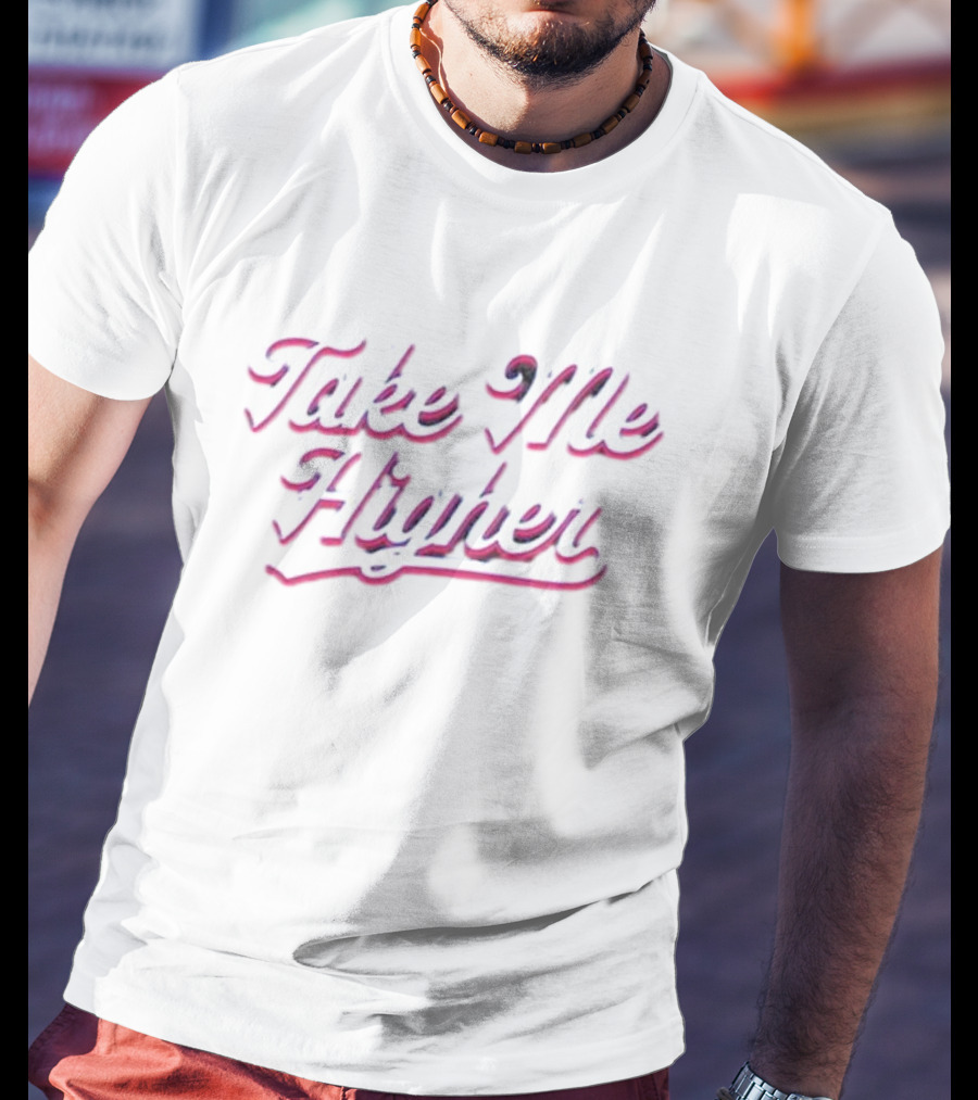 Bisonballapparel Take Me Higher Retro Script T-Shirt