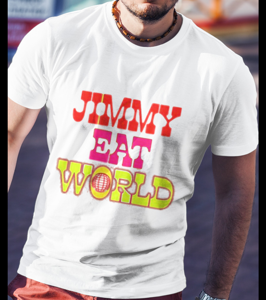 Jimmy Eat World Retro Bubble Lettering T-Shirt