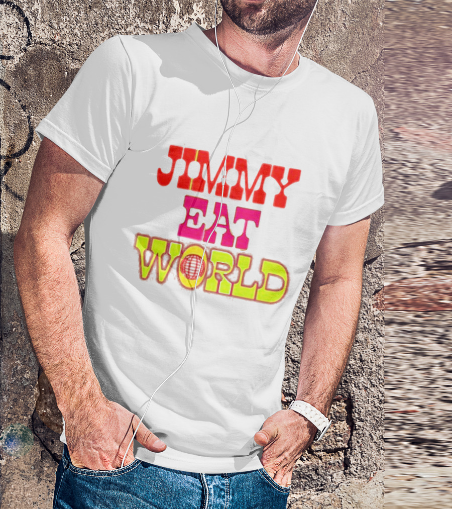 Jimmy Eat World Retro Bubble Lettering T-Shirt