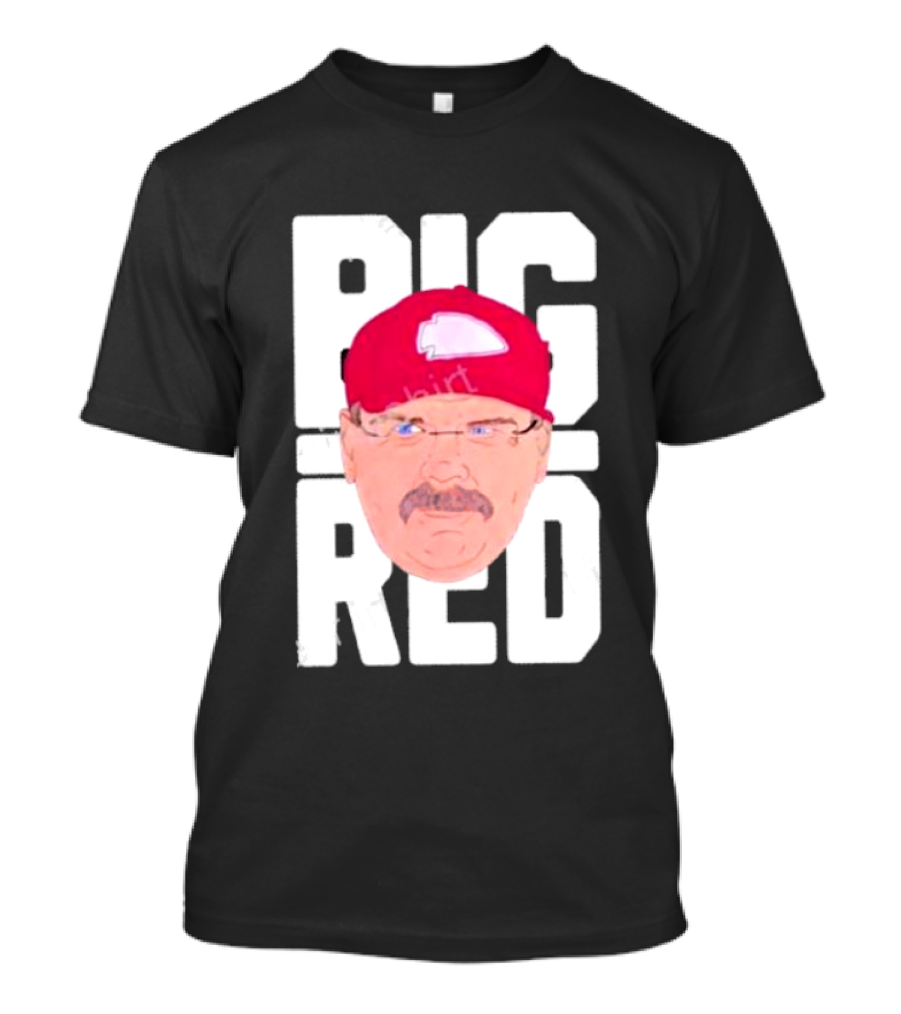 Lexiosborne Bellboy Big Red Cap And Mustache T-Shirt