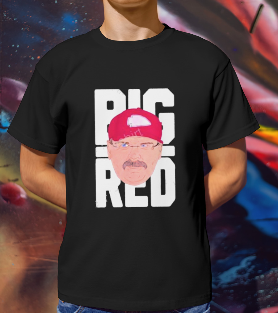 Lexiosborne Bellboy Big Red Cap And Mustache T-Shirt