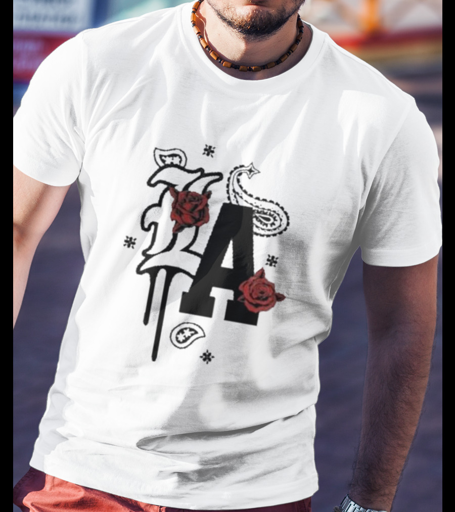 LA Drip Roses Bandana T-Shirt