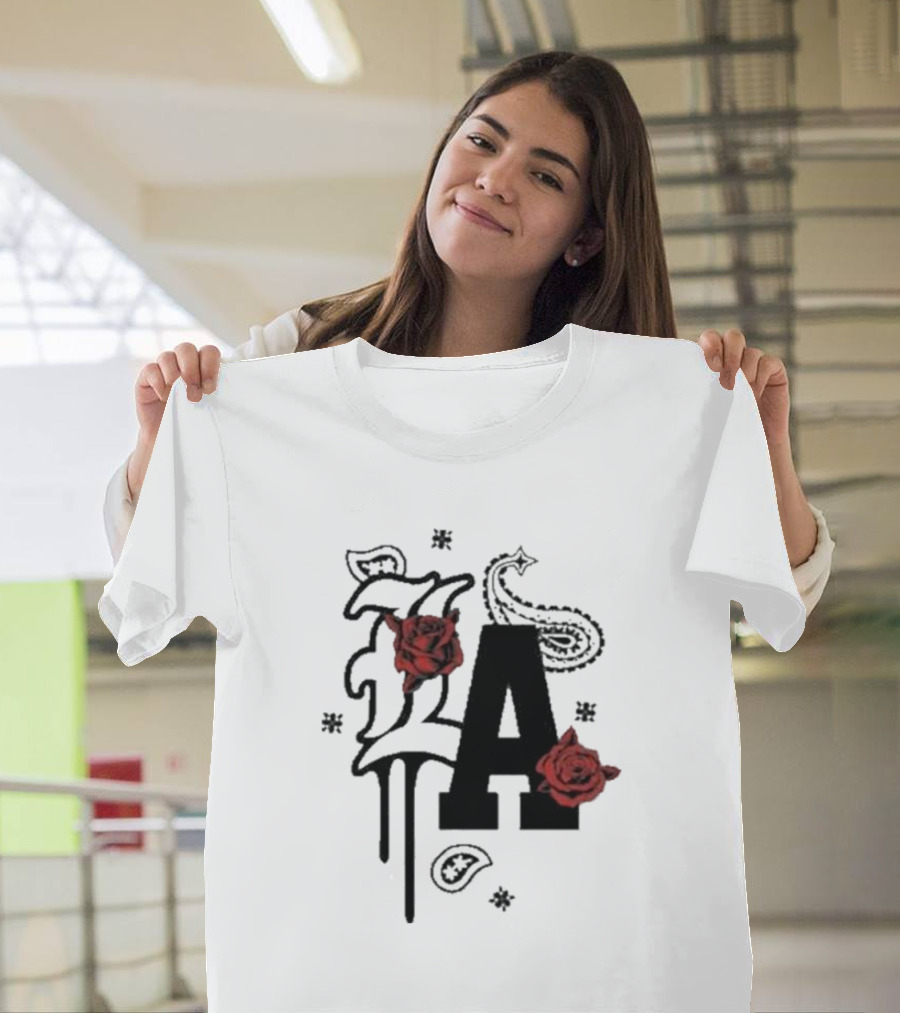 LA Drip Roses Bandana T-Shirt