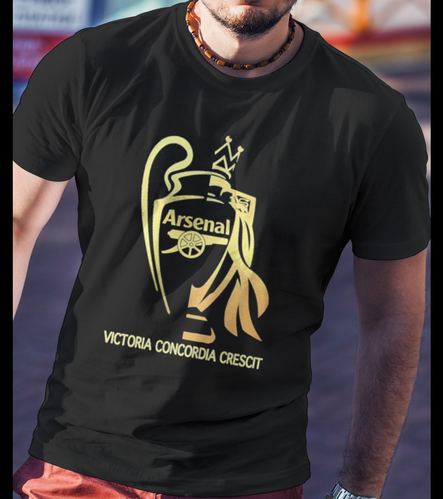 Arsenal Victoria Concordia Crescit Trophy T-Shirt