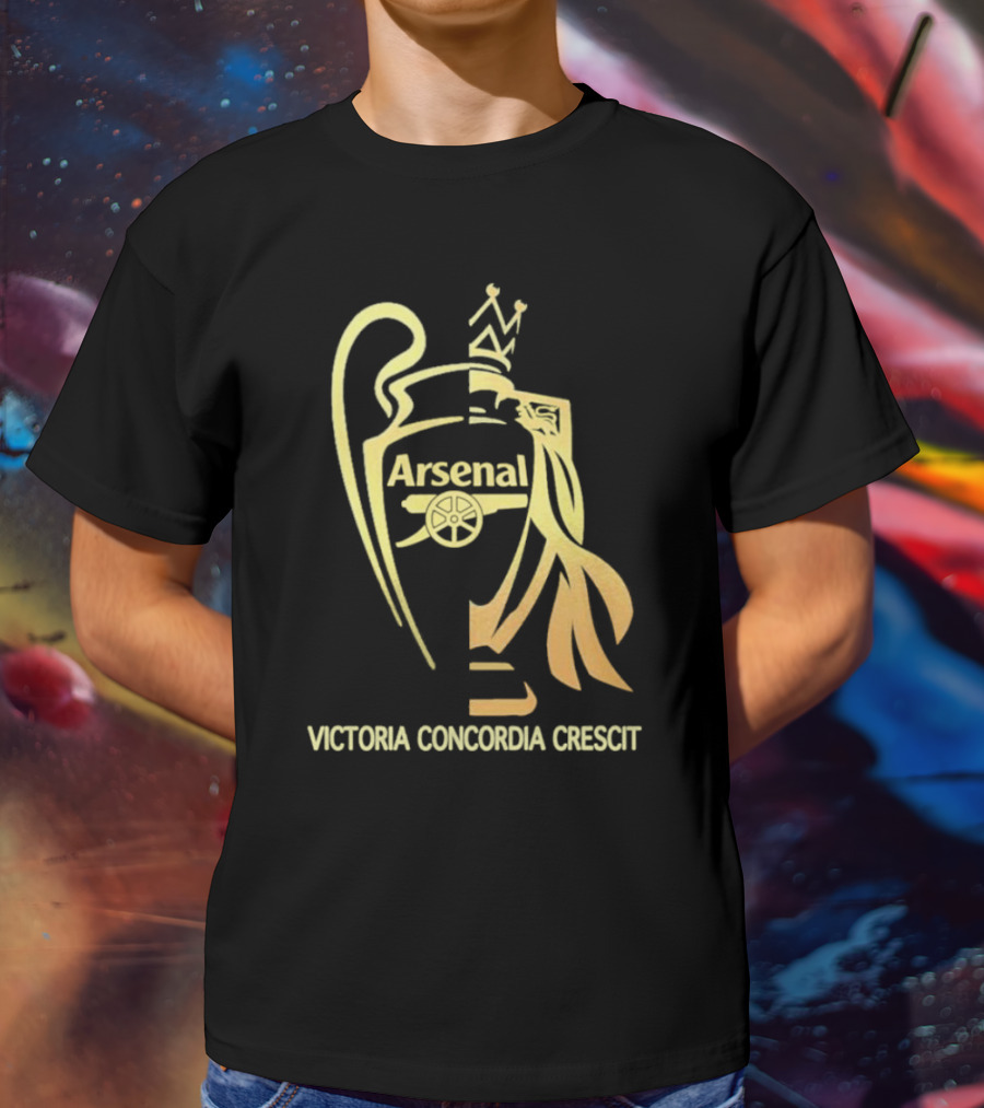 Arsenal Victoria Concordia Crescit Trophy T-Shirt