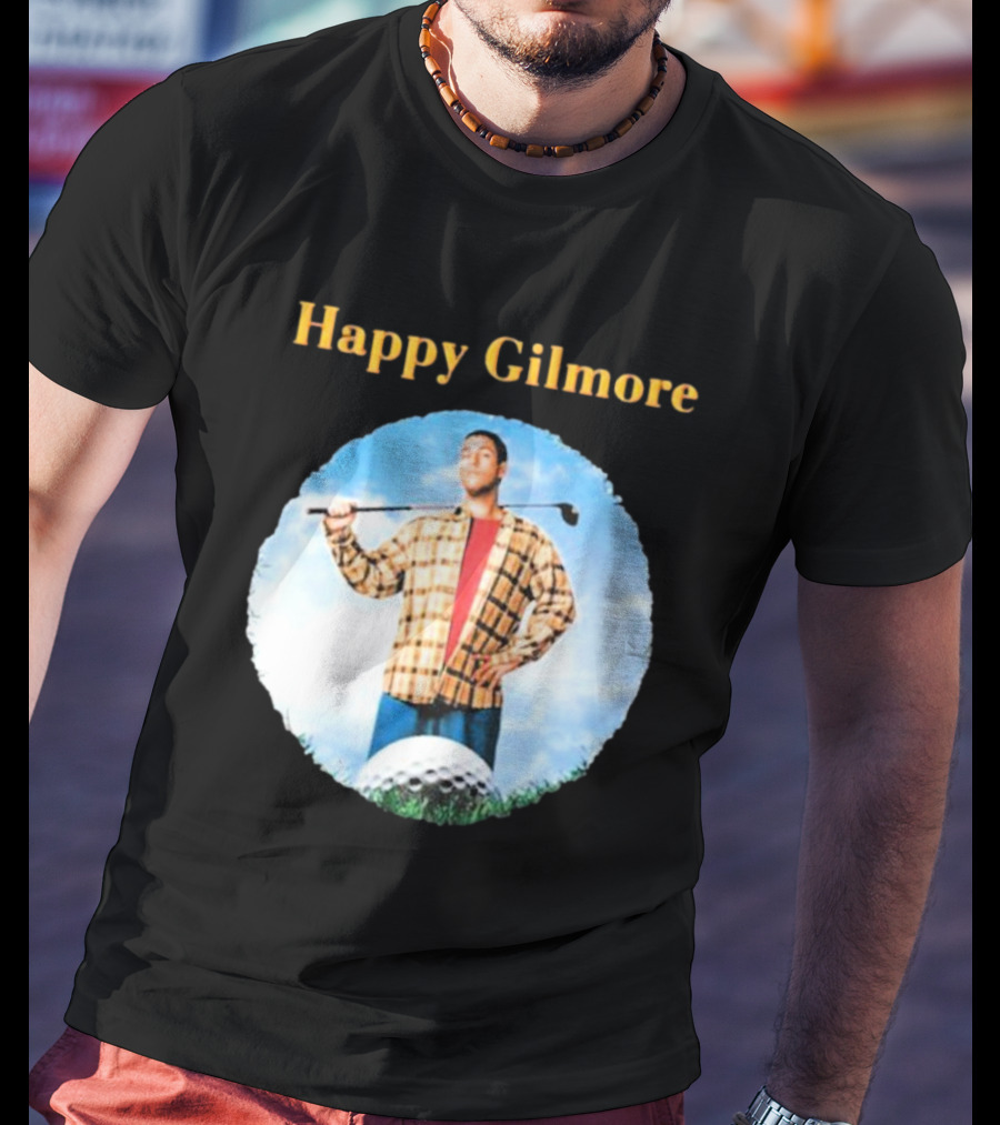 Happy Gilmore Golf Classic Plaid Shirt Pose T-Shirt