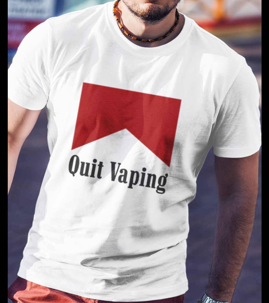 Marlboro Red Chevron Quit Vaping T-Shirt