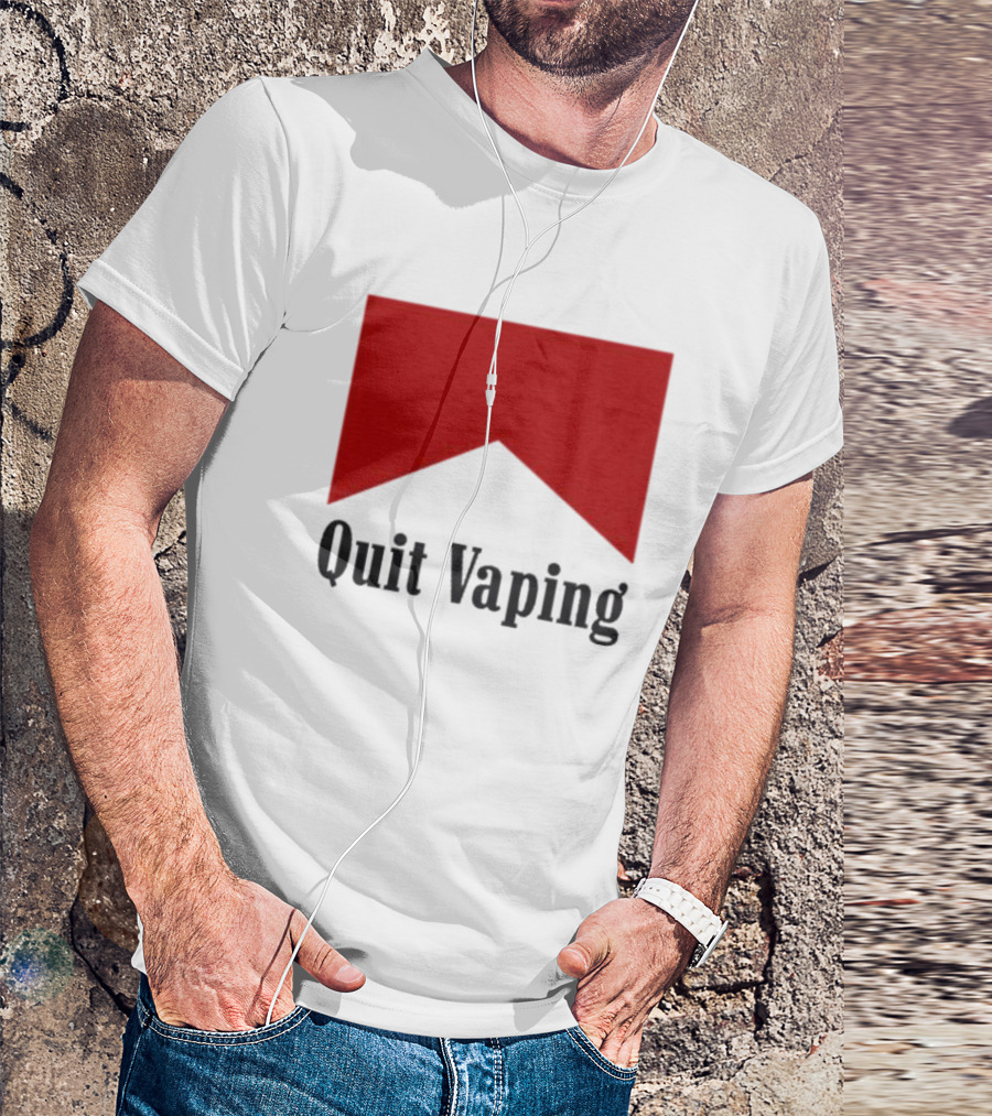 Marlboro Red Chevron Quit Vaping T-Shirt