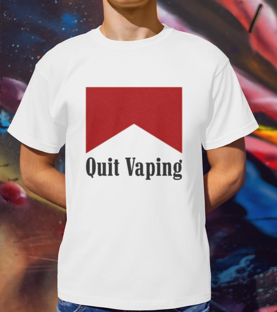 Marlboro Red Chevron Quit Vaping T-Shirt