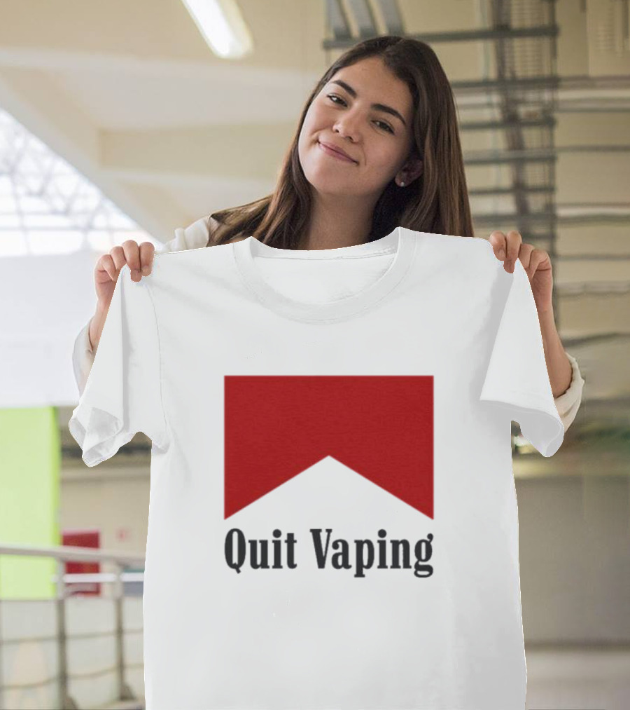 Marlboro Red Chevron Quit Vaping T-Shirt