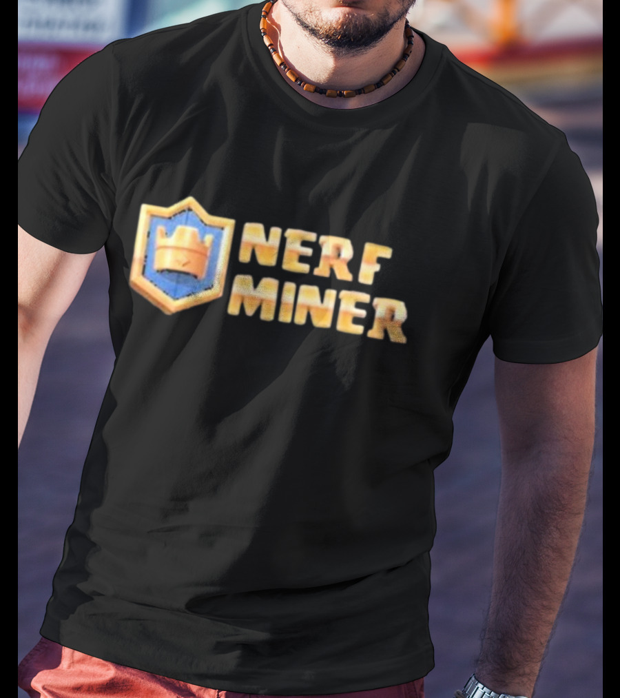Nerf Miner Clash Royale Shield Emblem T-Shirt