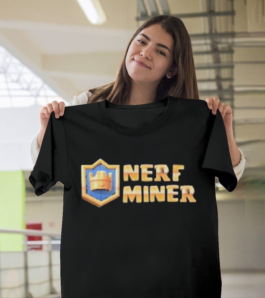 Nerf Miner Clash Royale Shield Emblem T-Shirt