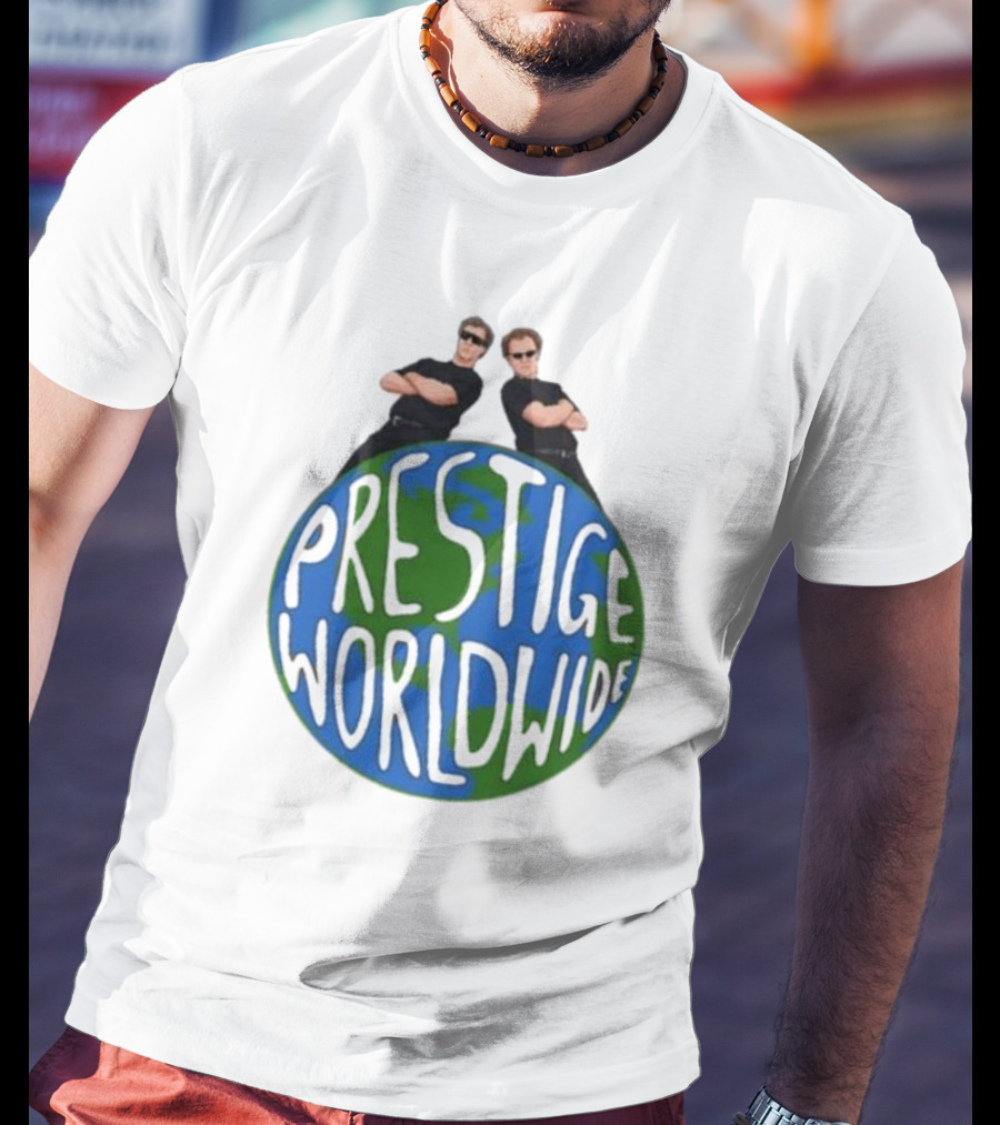 Step Brothers Prestige Worldwide Logo With Characters T-Shirt