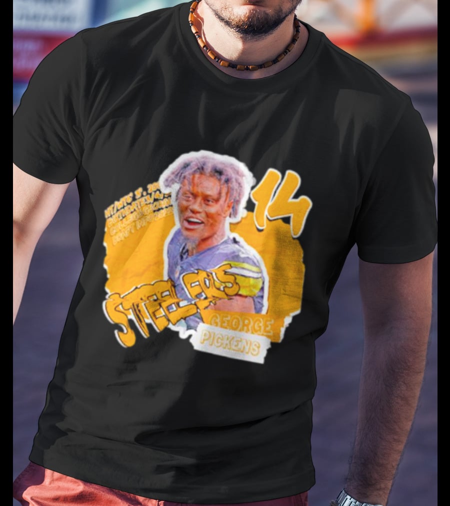 George Pickens Steelers 14 Football Player T-Shirt
