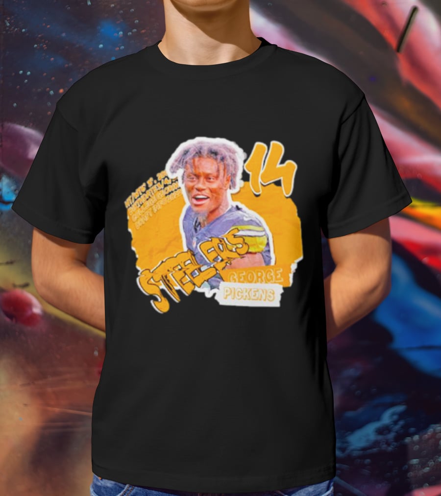 George Pickens Steelers 14 Football Player T-Shirt