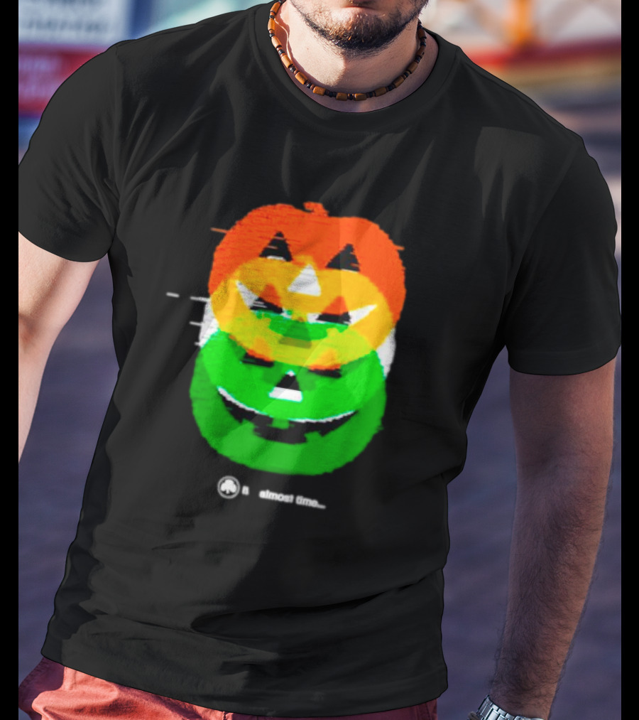 Pumpkin Glitch It's Almost Time T-Shirt