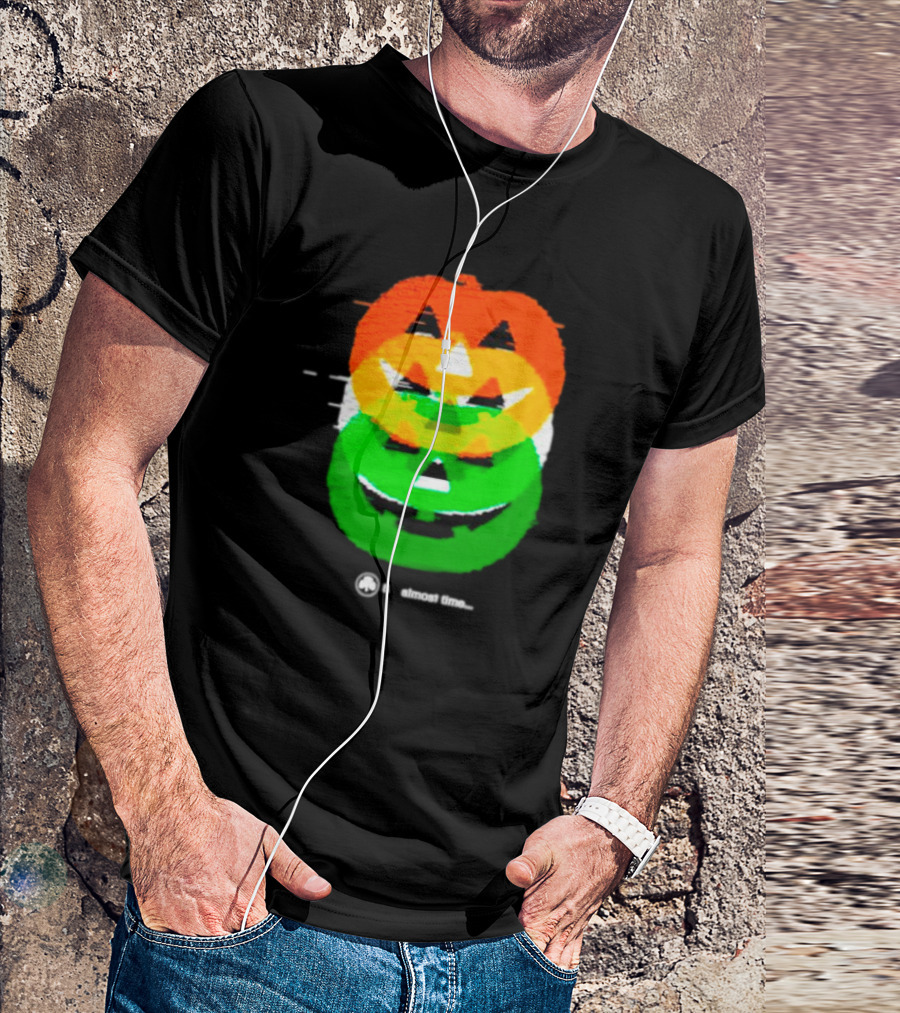 Pumpkin Glitch It's Almost Time T-Shirt