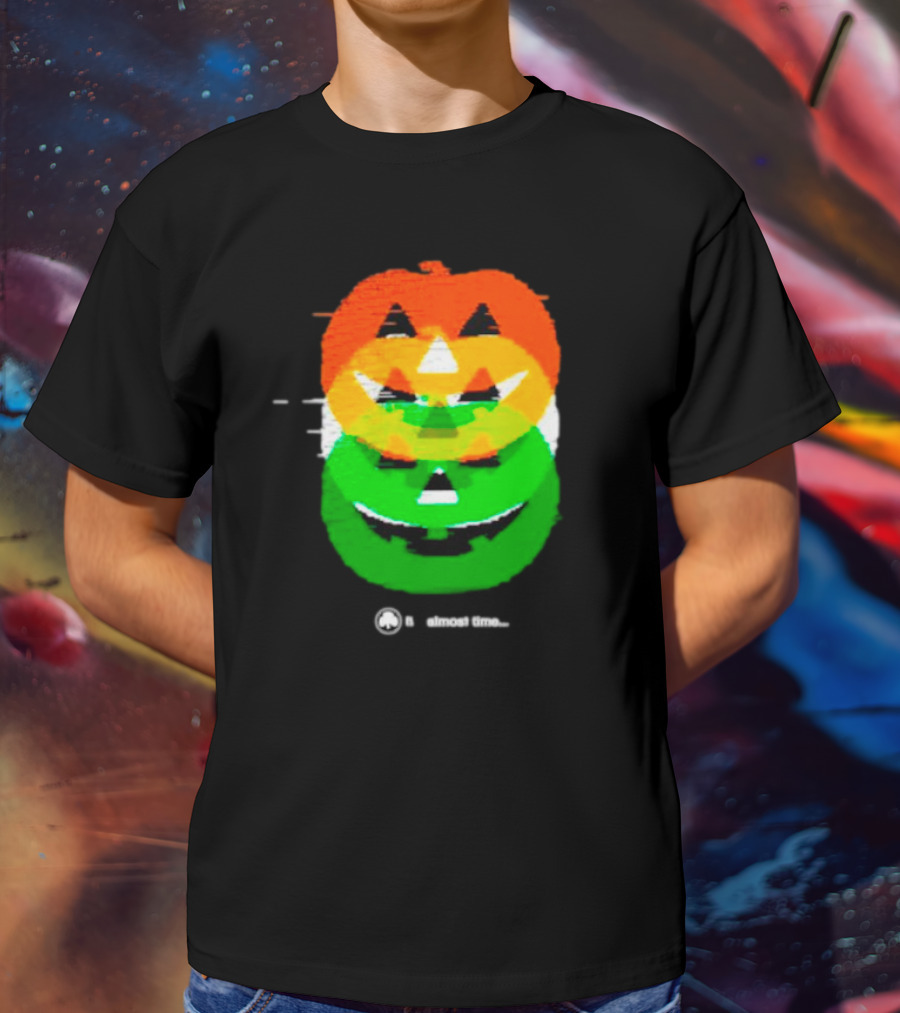 Pumpkin Glitch It's Almost Time T-Shirt