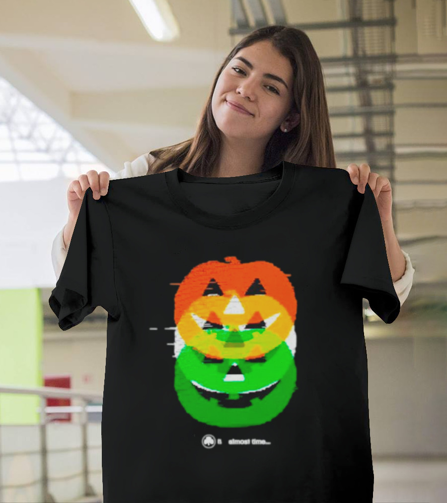 Pumpkin Glitch It's Almost Time T-Shirt