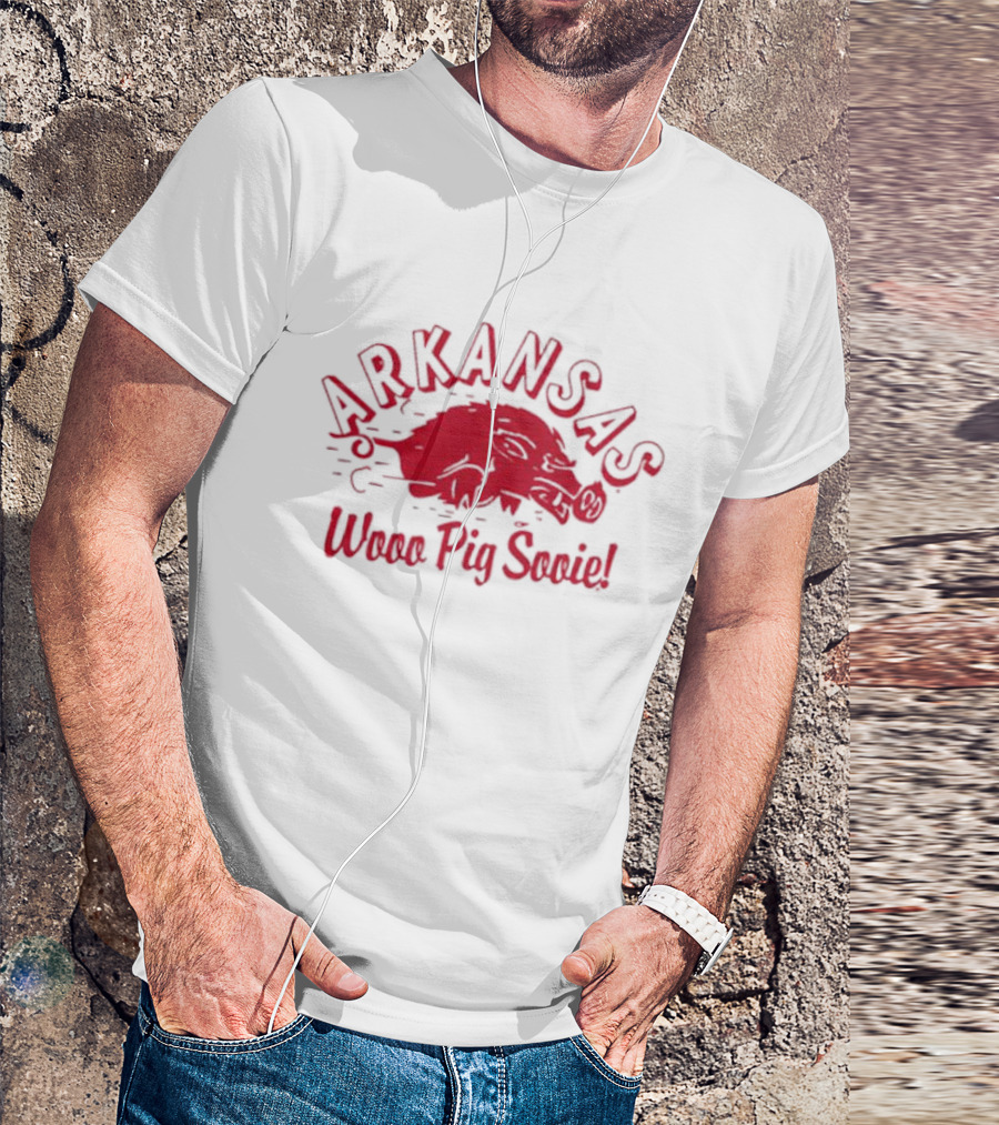 Arkansas Football Wooo Pig Sooie T-Shirt