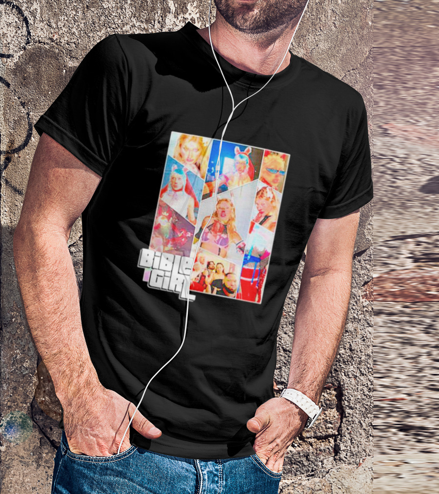 BibleGirl Collage Vibrant Colors Liberty City T-Shirt