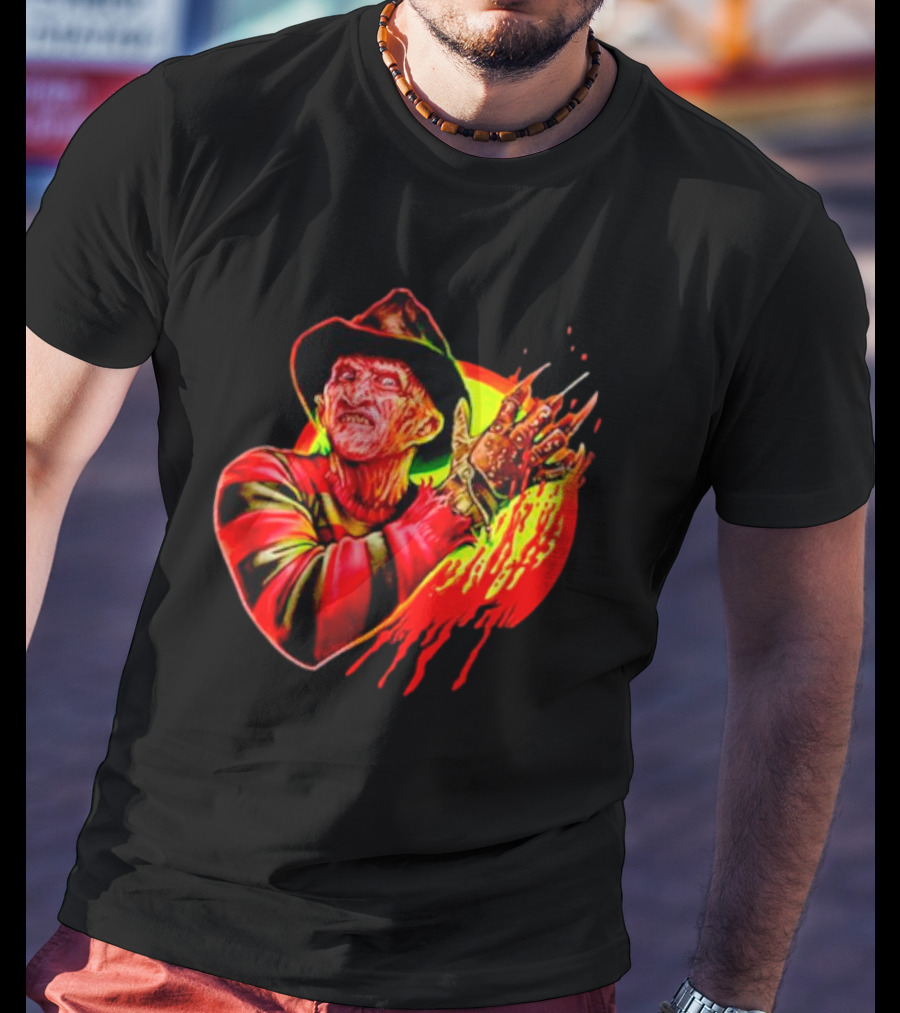 Freddy Krueger Fright Rags Freddy Slashed Retro Horror T-Shirt