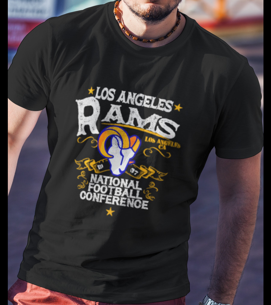 Los Angeles Rams 1937 National Football Conference Los Angeles CA T-Shirt