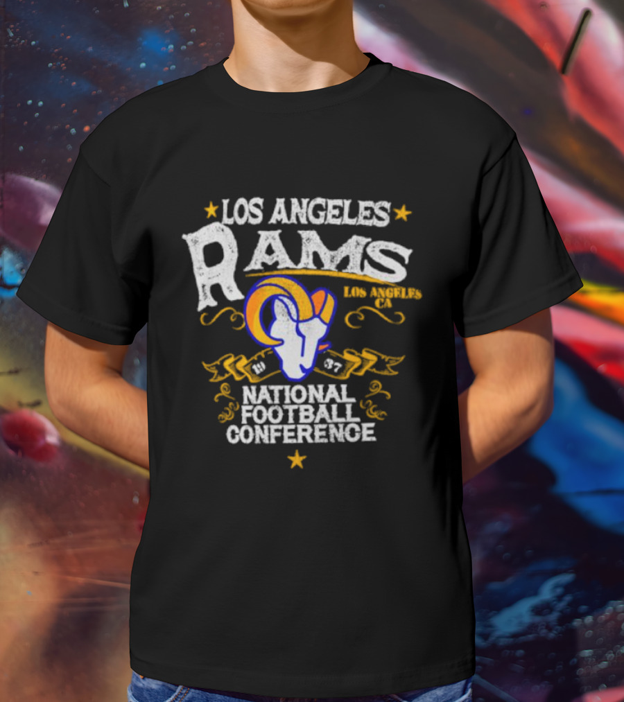 Los Angeles Rams 1937 National Football Conference Los Angeles CA T-Shirt