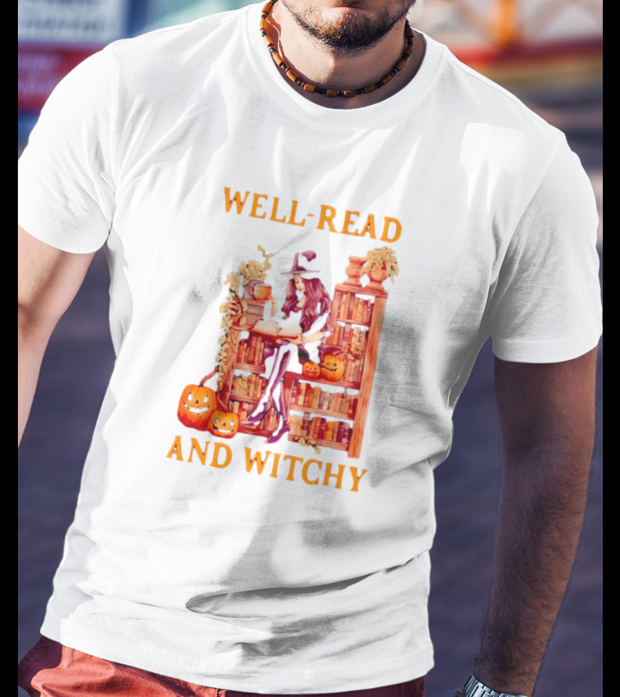 Well-Read And Witchy Halloween T-Shirt