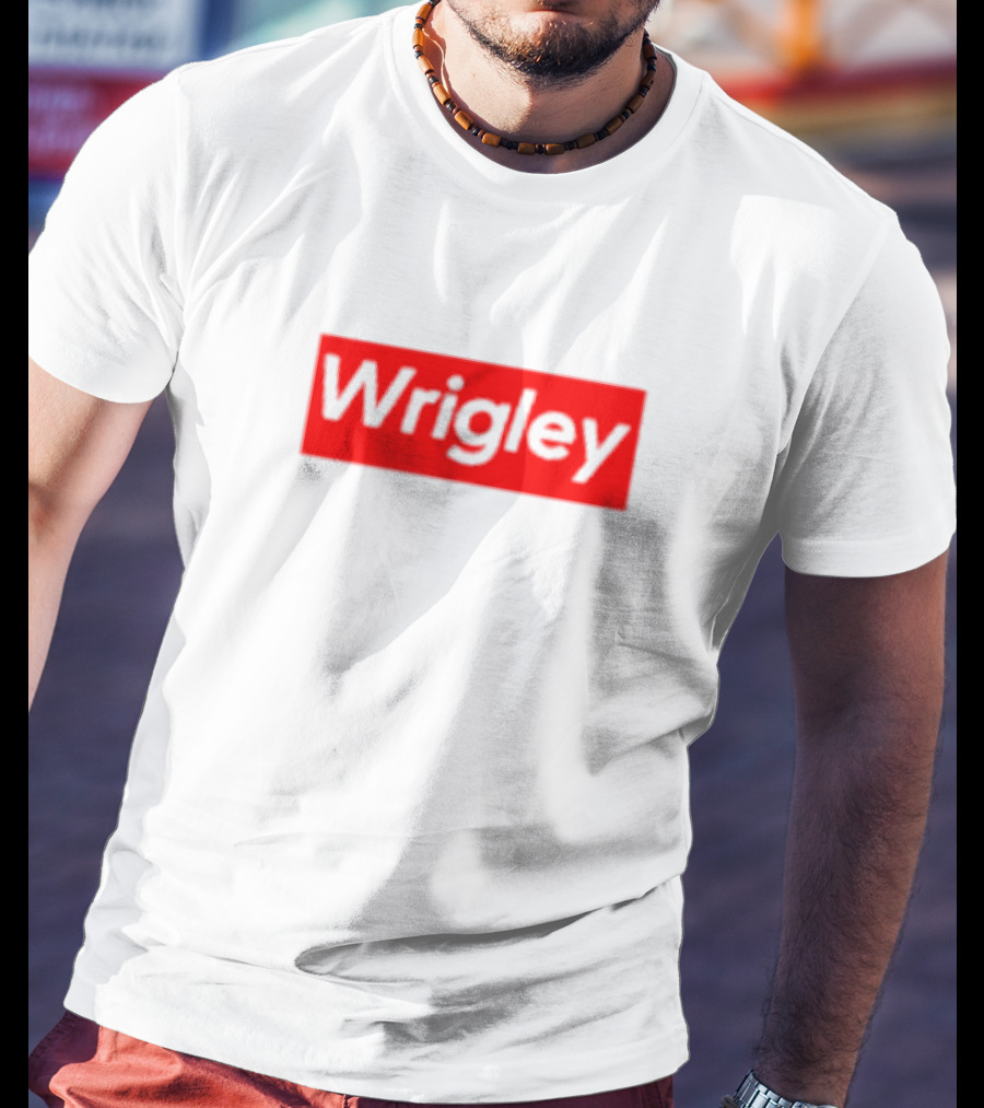 Wrigley Classic Logo Red White T-Shirt
