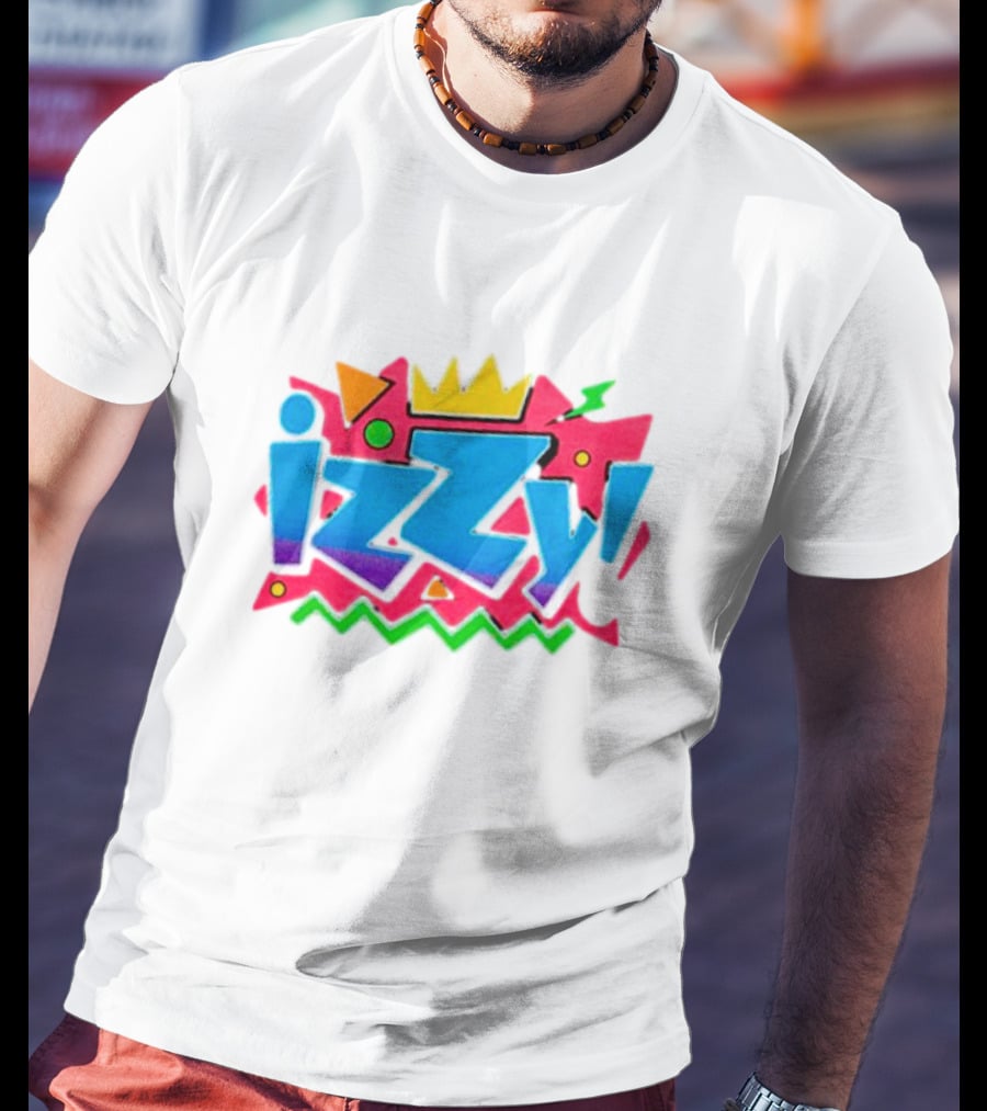 Izzy Moreno Wrestling Retro Crown Geometric Shapes T-Shirt