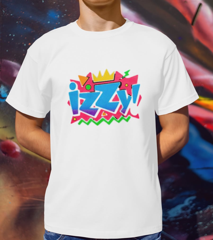 Izzy Moreno Wrestling Retro Crown Geometric Shapes T-Shirt