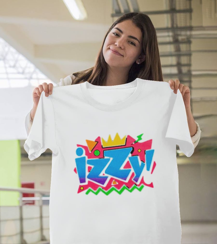 Izzy Moreno Wrestling Retro Crown Geometric Shapes T-Shirt