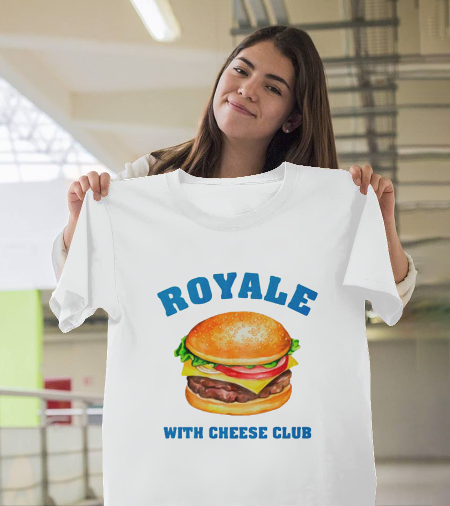 Royale With Cheese Club Burger Illustration Iconic T-Shirt