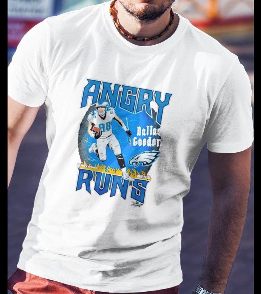 Angry Runs Dallas Goedert Philadelphia Eagles T-Shirt