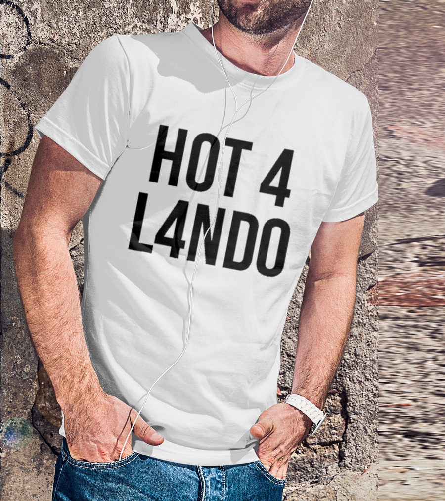 LN4 Hot Number 4 Norris Lando T-Shirt