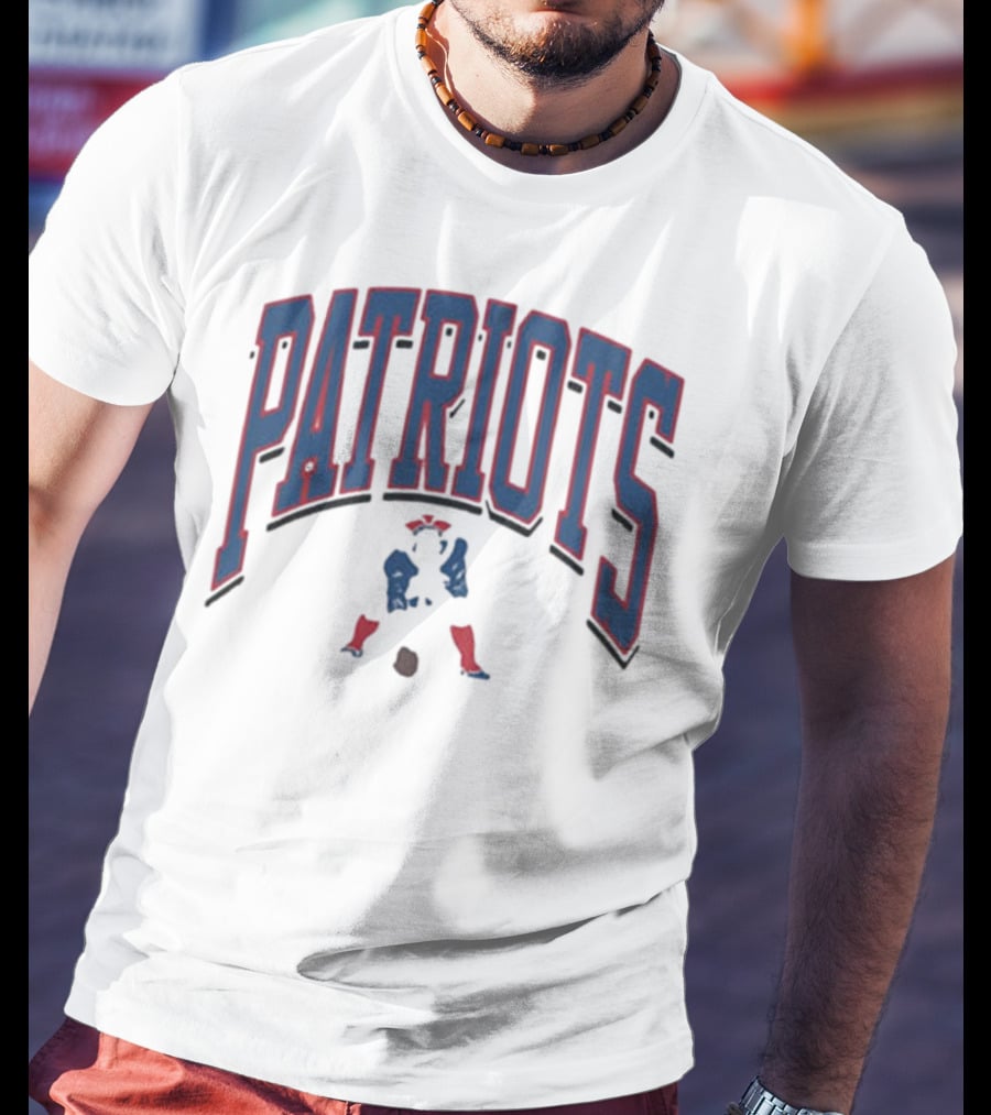 New England Patriots Patriotic Franklin Historic Walk Tall T-Shirt
