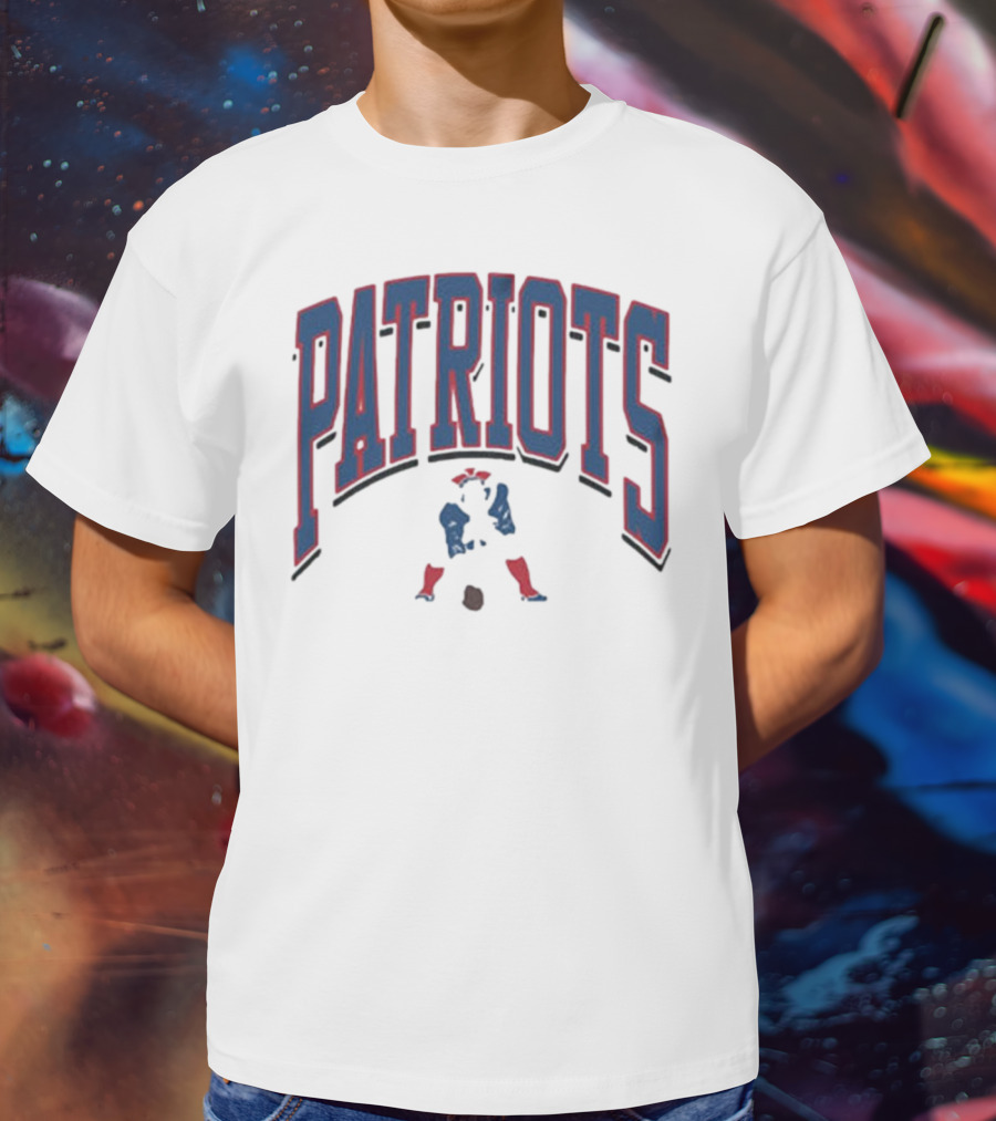 New England Patriots Patriotic Franklin Historic Walk Tall T-Shirt