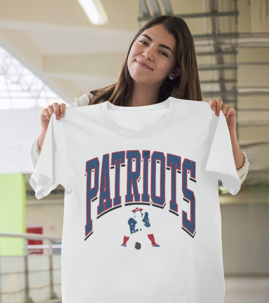 New England Patriots Patriotic Franklin Historic Walk Tall T-Shirt