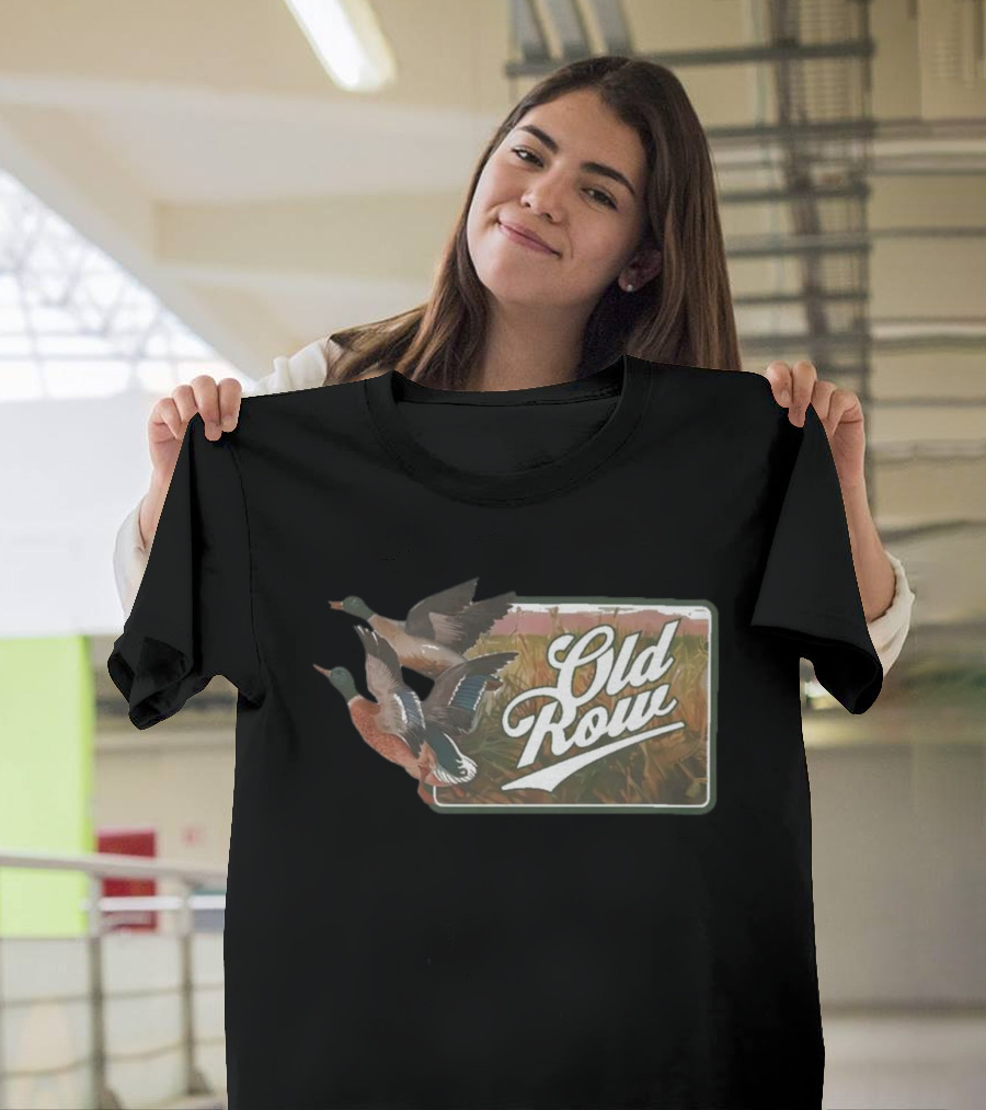 Old Row The Flying Duck Beer Pocket Vintage Waterfowl T-Shirt