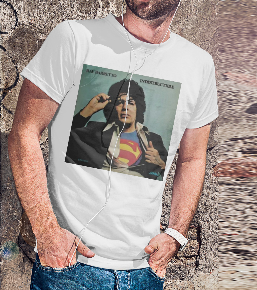 Ray Barretto Indestructible Superman Album Cover T-Shirt